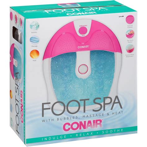 conair foot spa with bubbles massage & heat|conair relaxing spa foot bath.